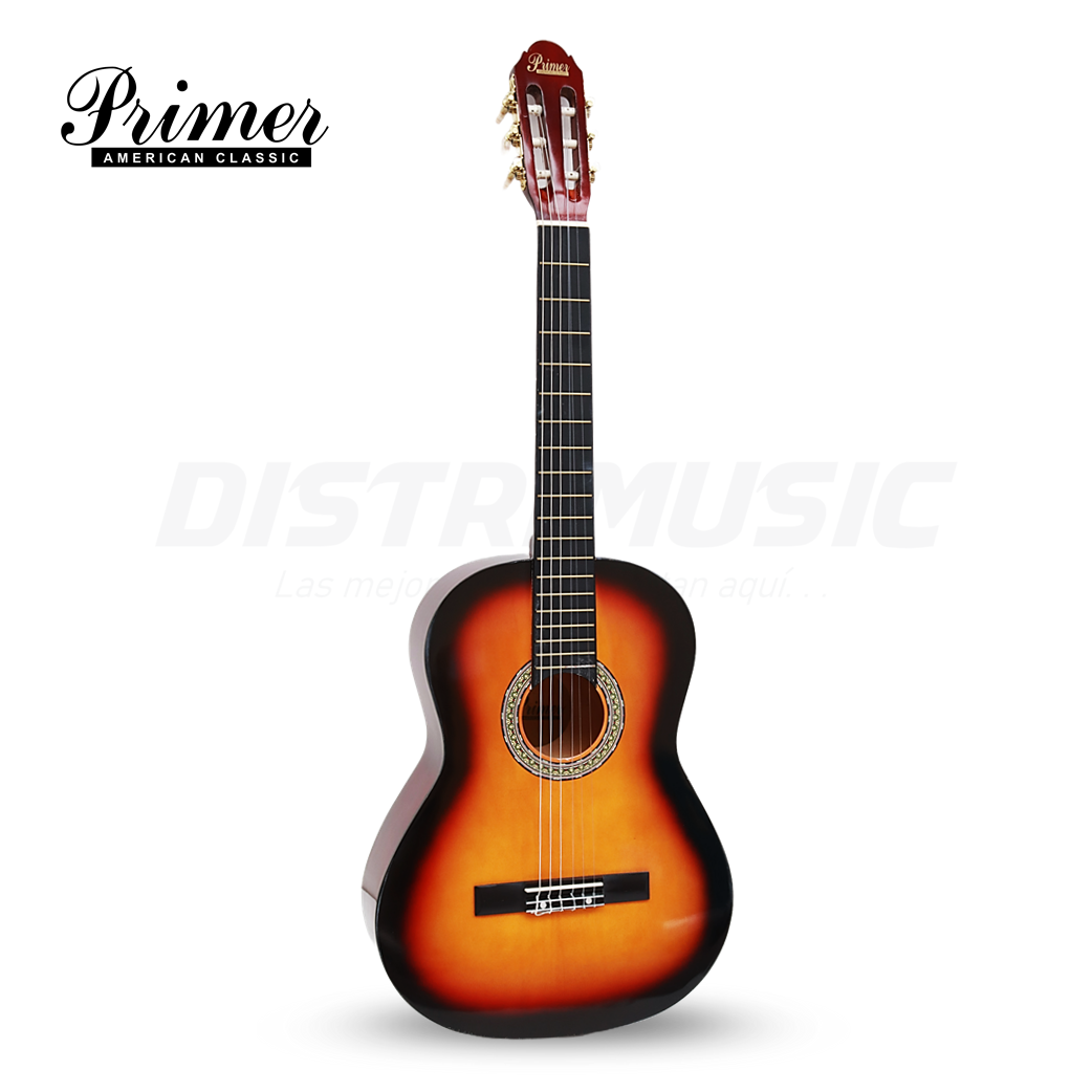 Guitarra Clásica 4/4 PRIMER + Estuche PCG-10 CAFE SOMBREADO TR