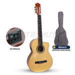 Guitarra Electroclásica 4/4 PALMER TANIS-CEQFSH-N+Estuche