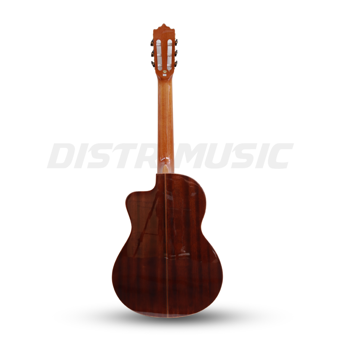 Guitarra Electroclásica 4/4 PALMER TANIS-CEQFSH-N+Estuche - Imagen 2