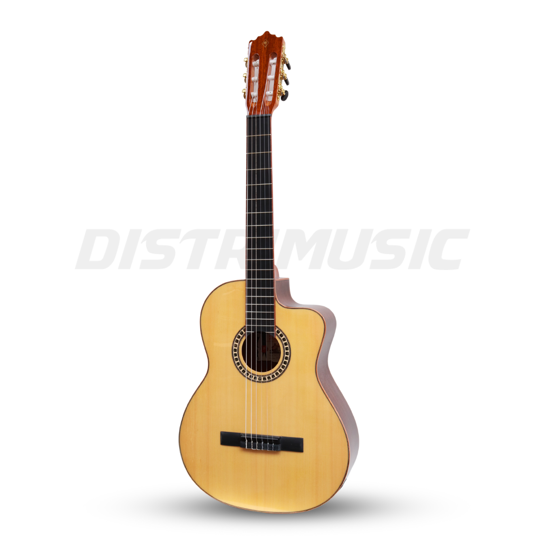 Guitarra Electroclásica 4/4 PALMER TANIS-CEQFSH-N+Estuche - Imagen 3