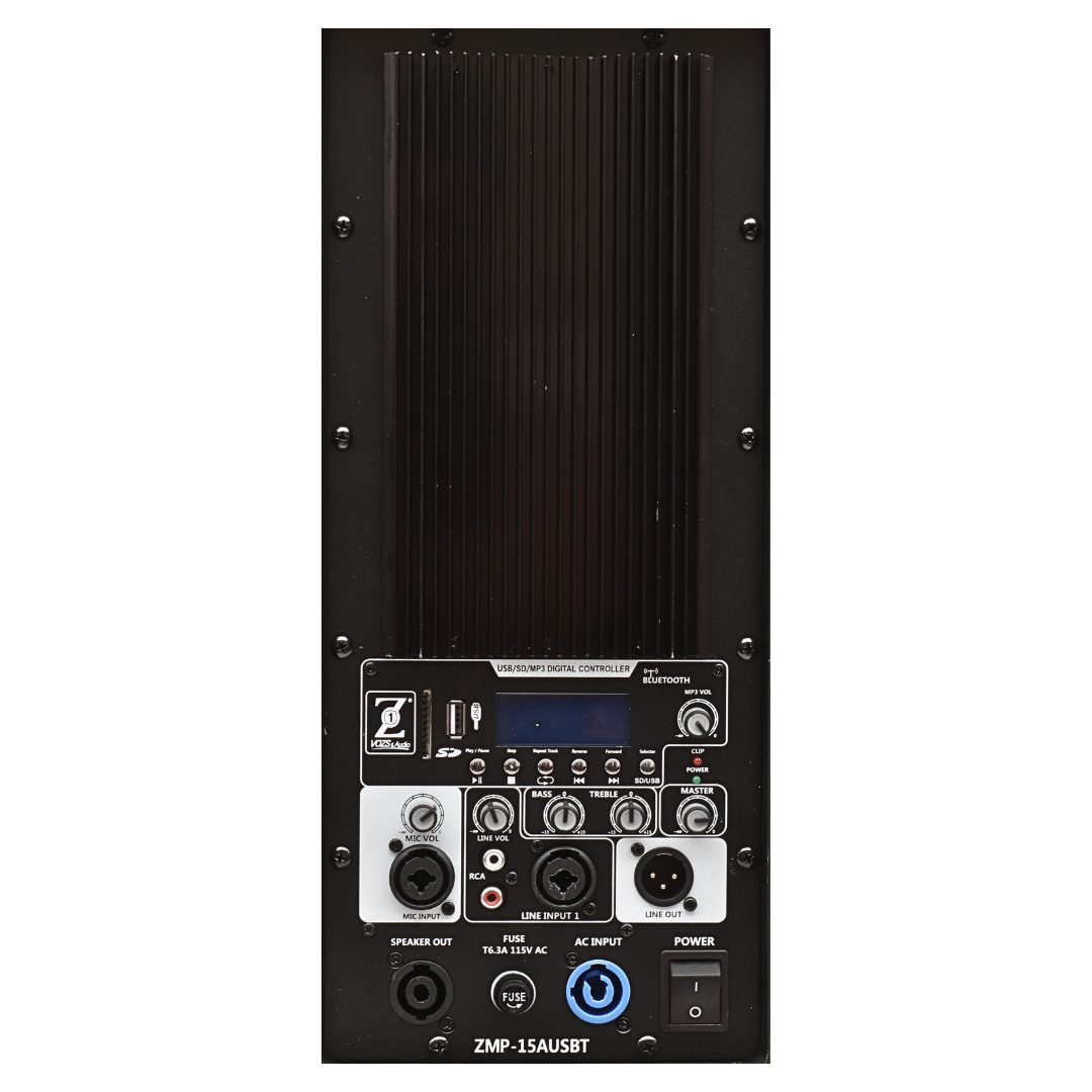 PARLANTE ACTIVO 15″ VOZS&AUDIO ZMP-15AUSBT - Imagen 3