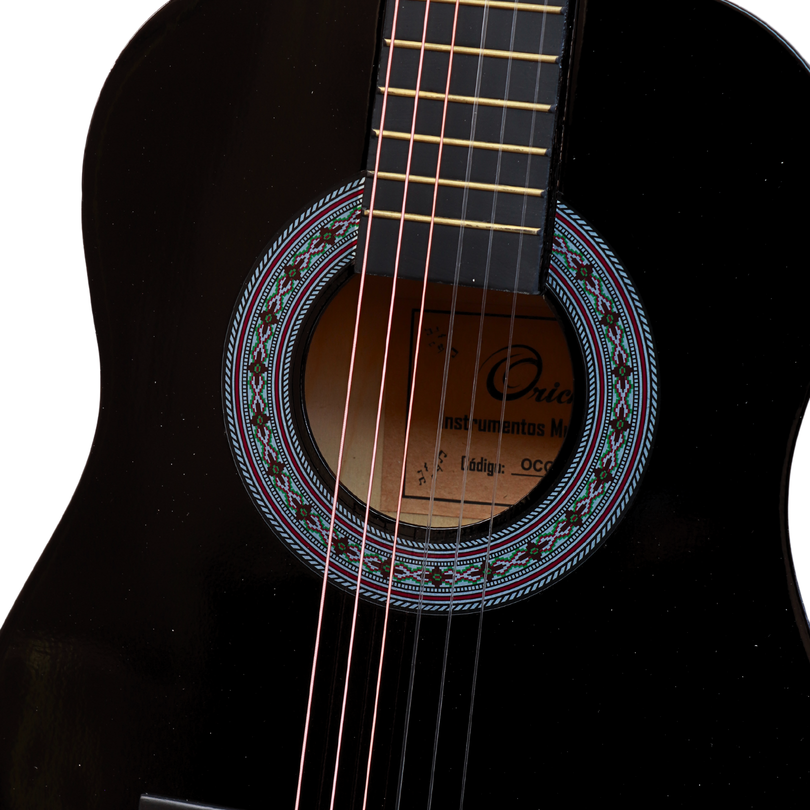 Guitarra Clásica 1/2 ORICH OCG811 NEGRO + Estuche - Imagen 2