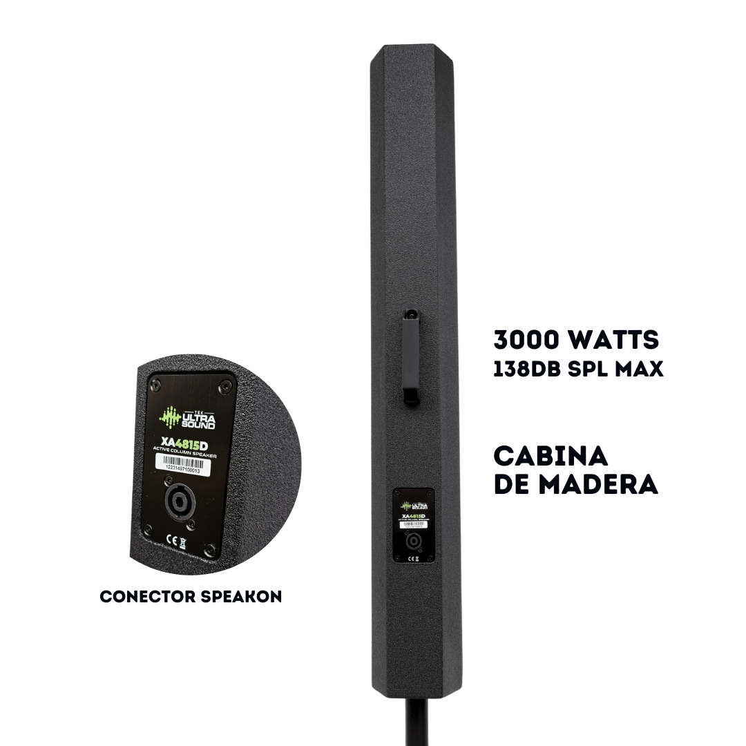 Sistema Profesional ULTRA SOUND XA4815D | 3000W- BLUETOOTH STEREO - Imagen 2