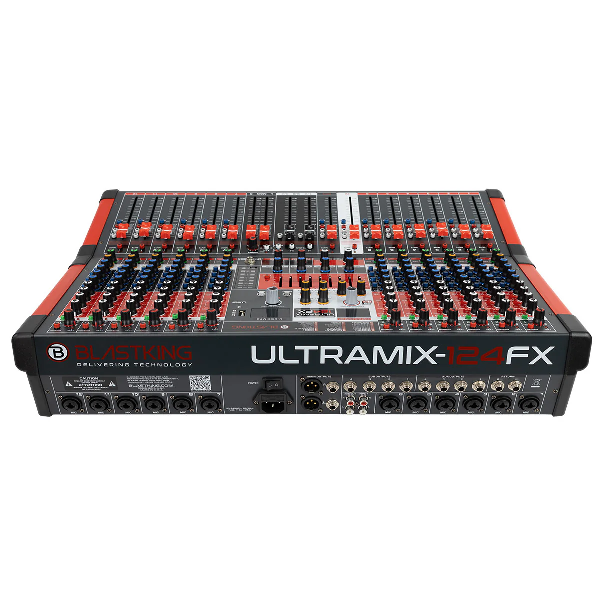 Consola ULTRAMIX-124FX BLATSKING 12 canales /Bluetooth/USB/Interfaz/Rec - Imagen 3