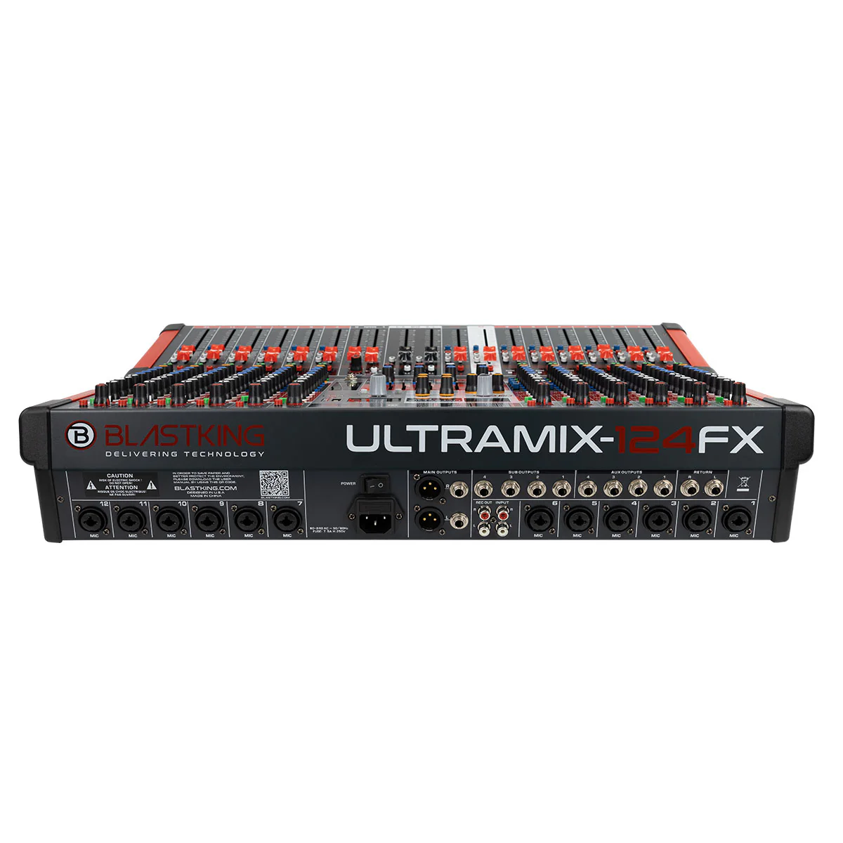 Consola ULTRAMIX-124FX BLATSKING 12 canales /Bluetooth/USB/Interfaz/Rec - Imagen 2