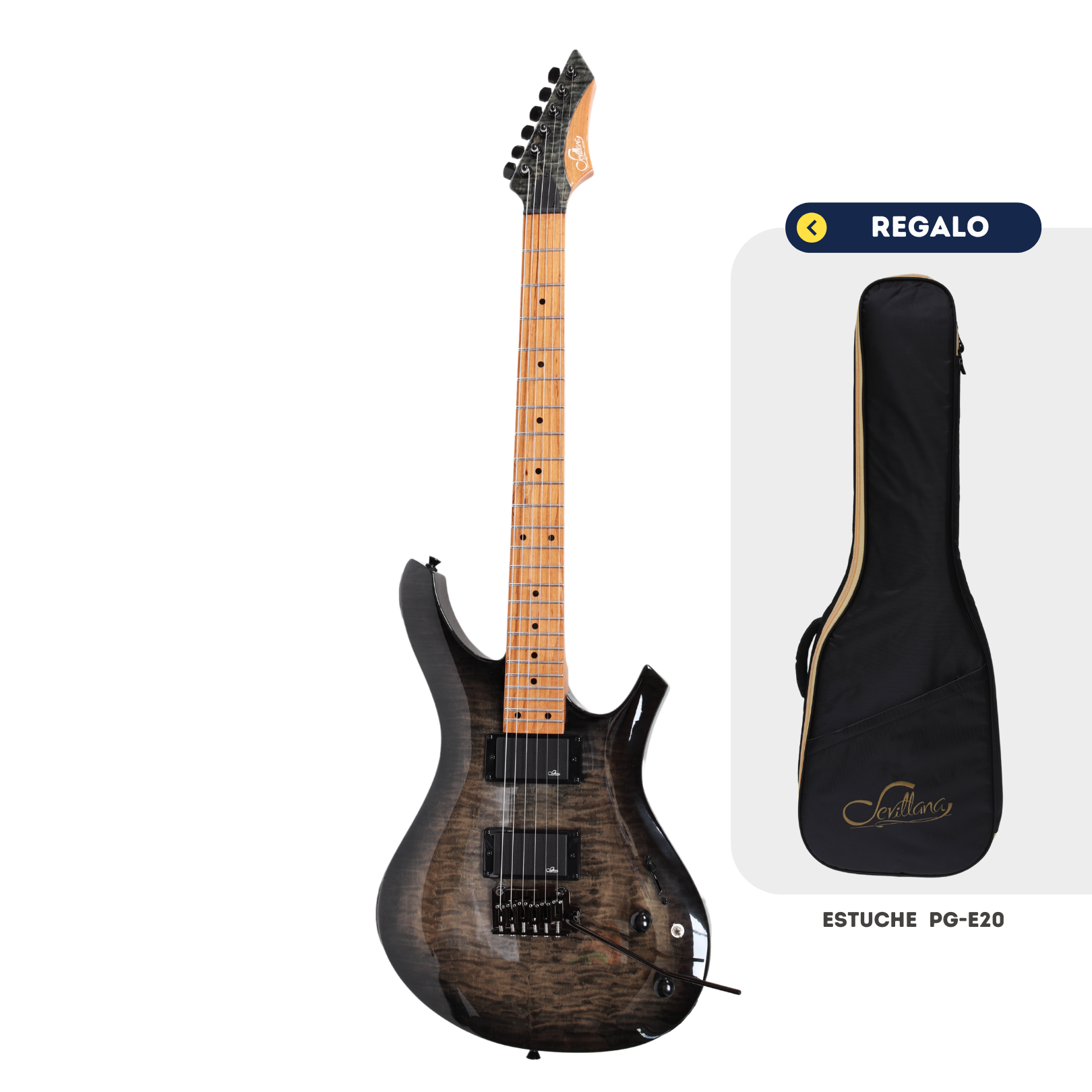 Guitarra Eléctrica Sevillana JOM-90- PRO | Incluye Estuche