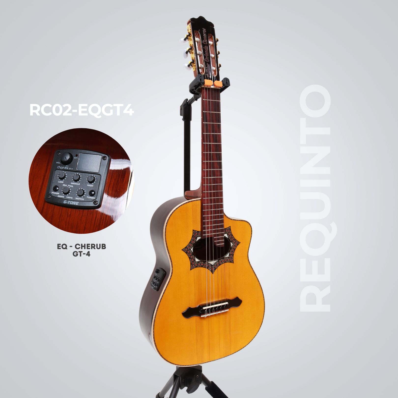 Requinto Electroacústico CISNEROS RC02-EQGT4 | EQ-CHERUB