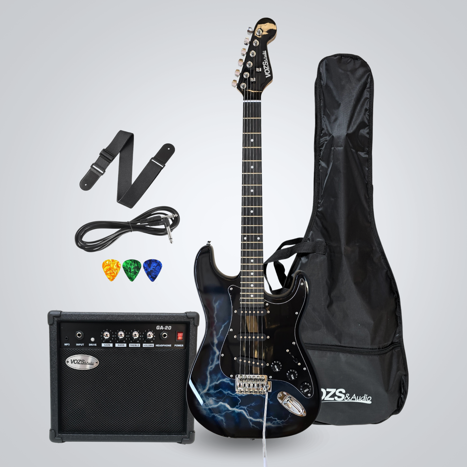 Combo de Guitarra Eléctrica VOZ&AUDIO | ZMS001-BK
