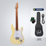 Guitarra Eléctrica DEVISER L-G2-C1 | AMARILLA + Estuche - Afinador - Cable