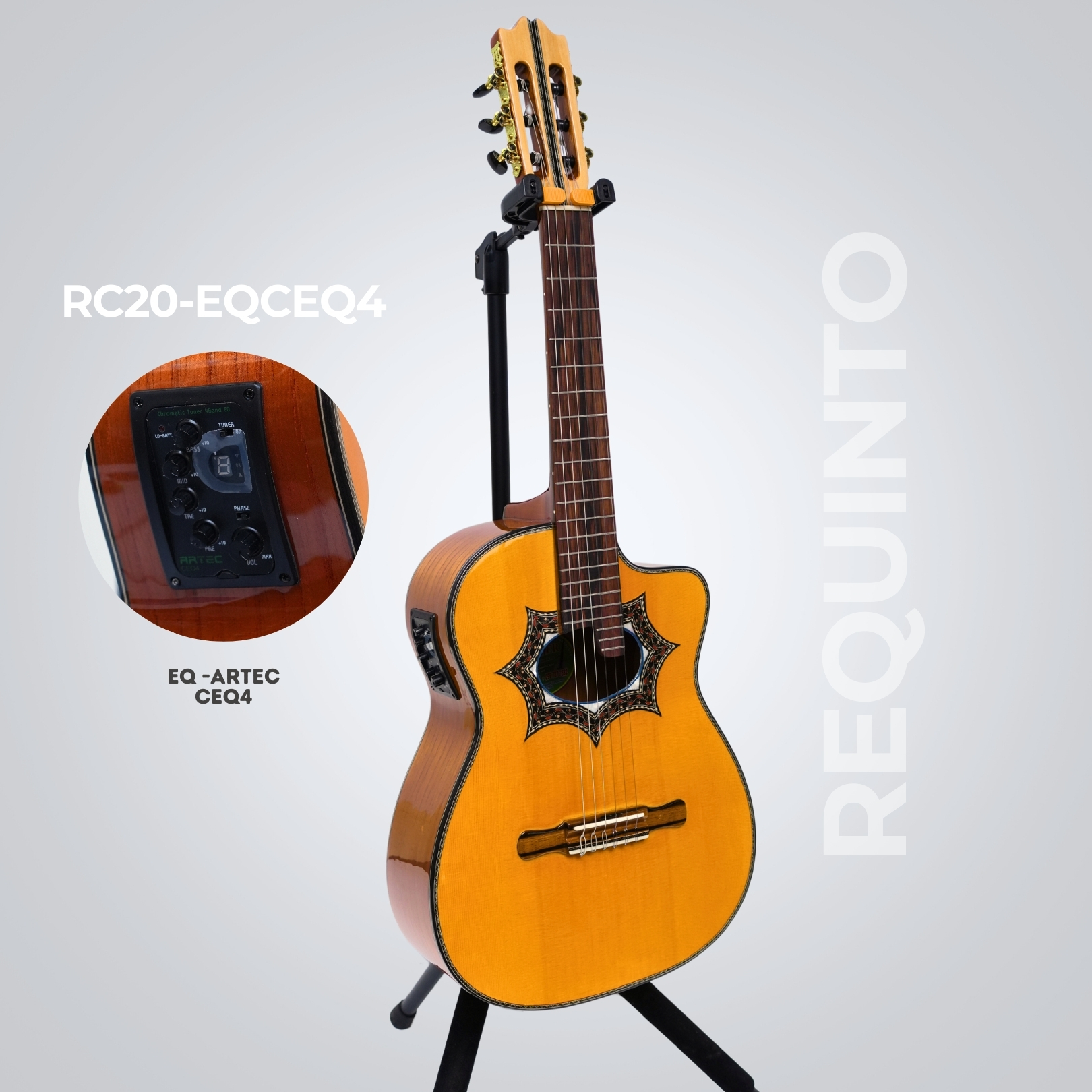 Requinto Electroacústico CISNEROS RC20-EQCEQ4 | EQ-ARTEC