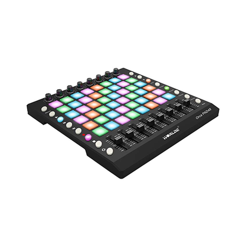 Controlador MIDI WORLDE ORCA PAD48 | triggers y faders - Imagen 3
