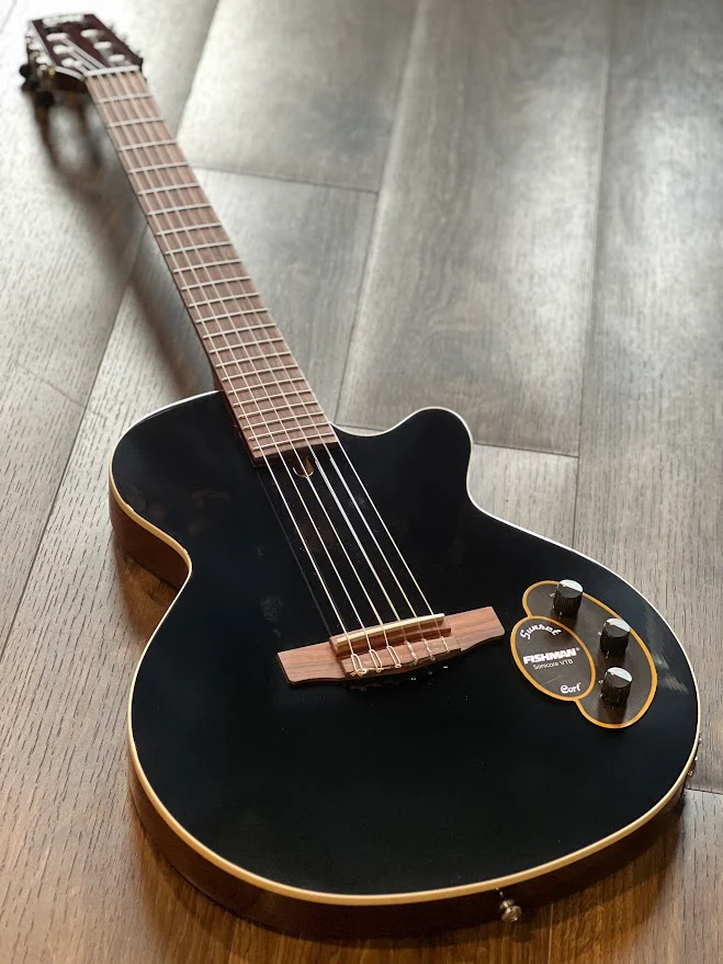 Guitarra Electroclasica CORT SUNSET NYLECTRIC II BK | Incluye Estuche - Imagen 8