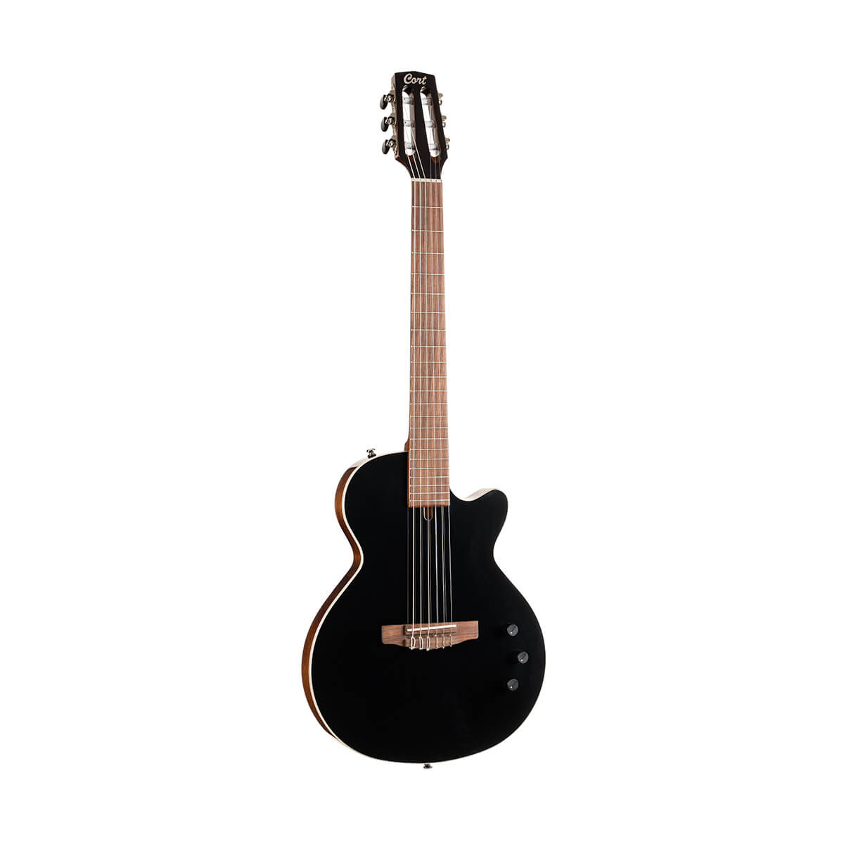 Guitarra Electroclasica CORT SUNSET NYLECTRIC II BK | Incluye Estuche