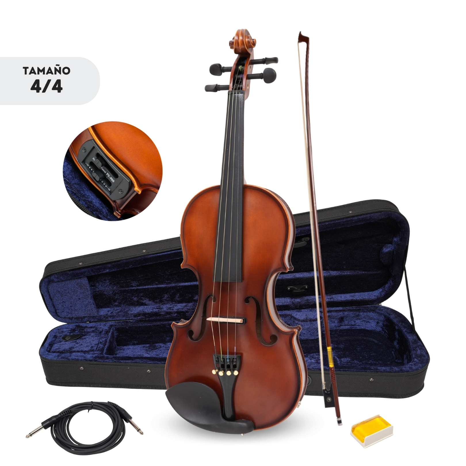 Violin Electroacustico AILEEN VE102B 4/4 | Cable + Audifonos