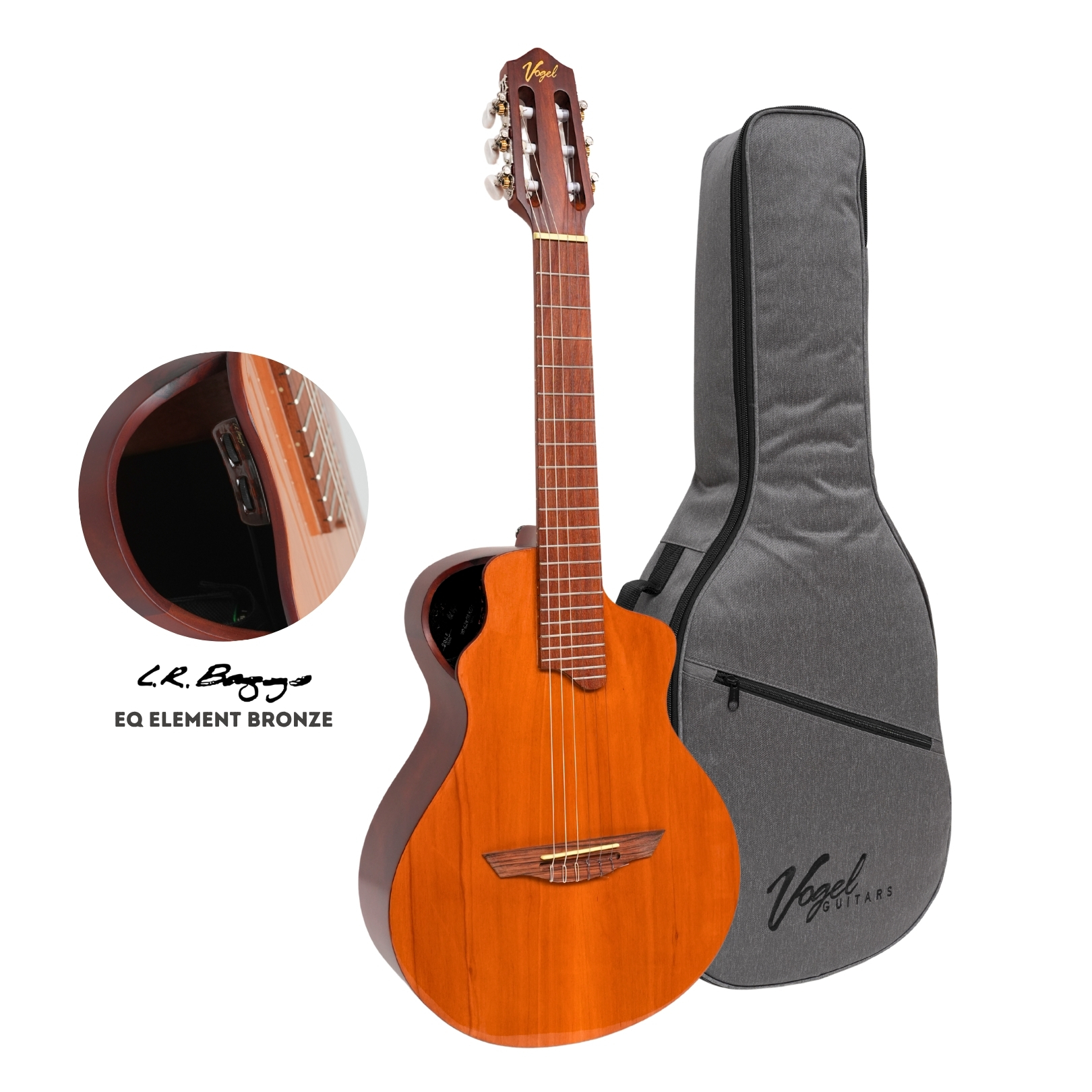 Requinto Electroacústico VOGEL GRACIA R | EQ-L.R.BAGGS + Estuche