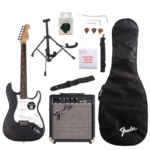 Combo de Guitarra Eléctrica SQUIER DEBUT STRAT PK BLK