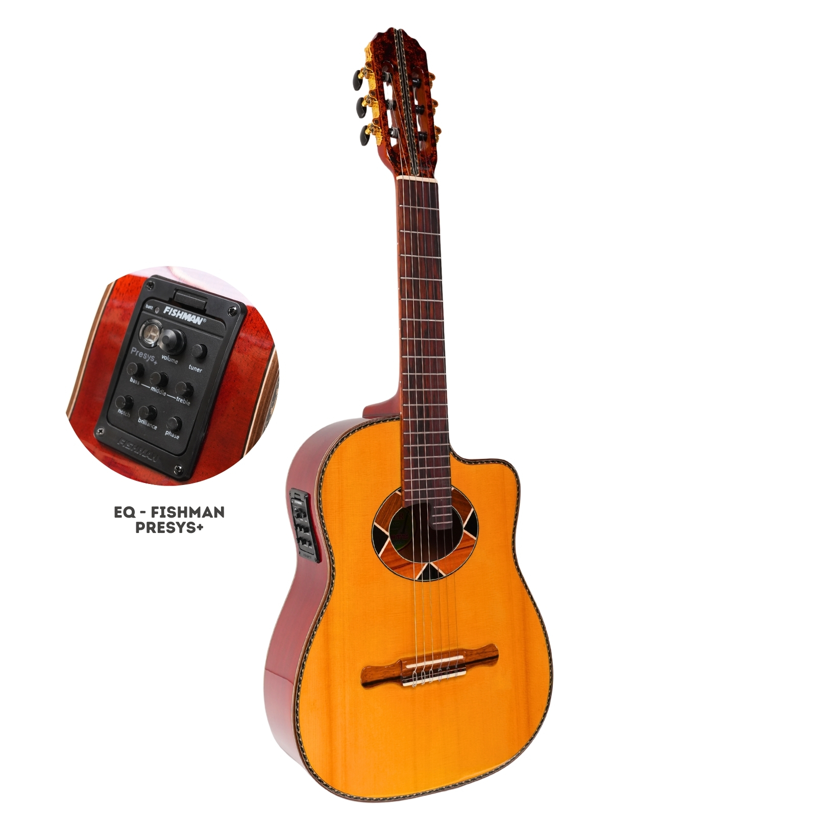 Requinto Electroacústico CISNEROS RC27-EQPRESYS+ | EQ-FISHMAN