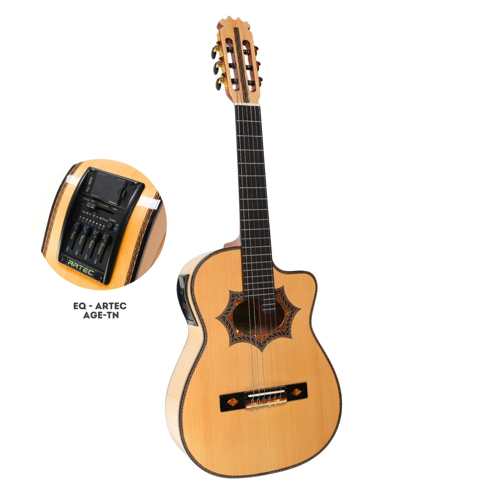 Requinto Electroacústico CISNEROS RC30AGE-TN | EQ-ARTEC