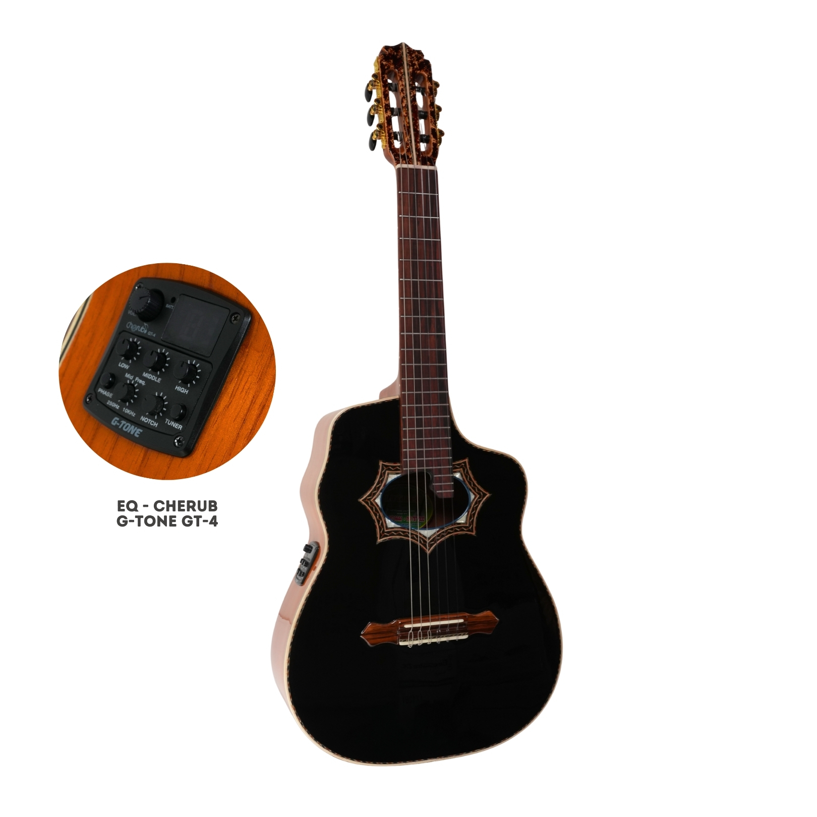 Requinto Electroacústico CISNEROS RC39-EQGT-4 | EQ-CHERUB