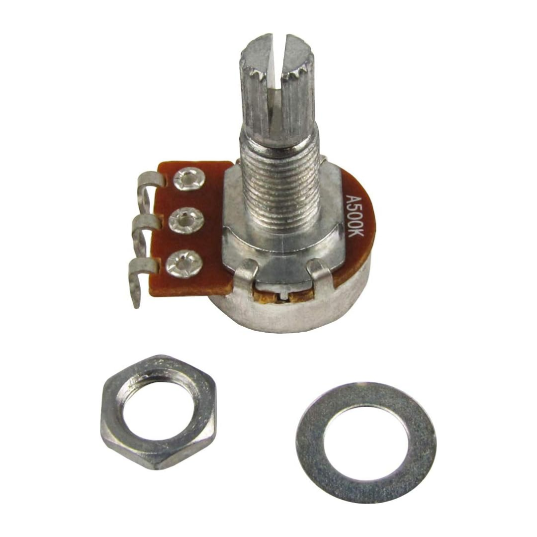 Potenciómetro A500K para guitarra Eléctrica (Long Shaft)