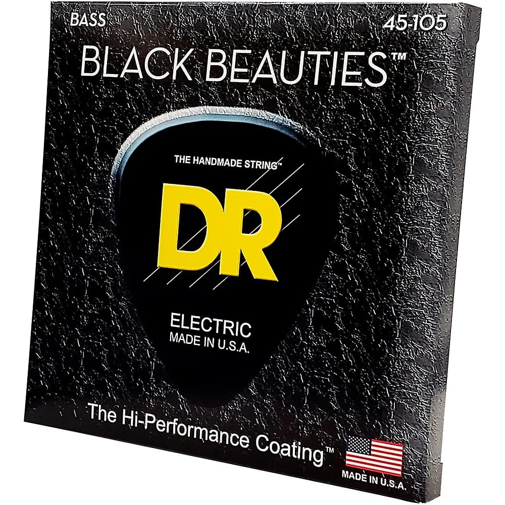 Juego de Cuerdas de Bajo DR BLACK BEAUTIES - 5 cuerdas | BKB5-45 - COLOR NEGRO - Imagen 3