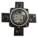 Luz Robótica mini de 4 cabezas OMEGA KDB-257 l 5 en 1 RGBW