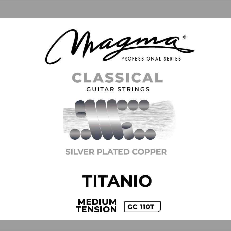 Juego de Cuerdas Guitarra Clásica Magma Silver Plated Copper Titanio | Tensión Media