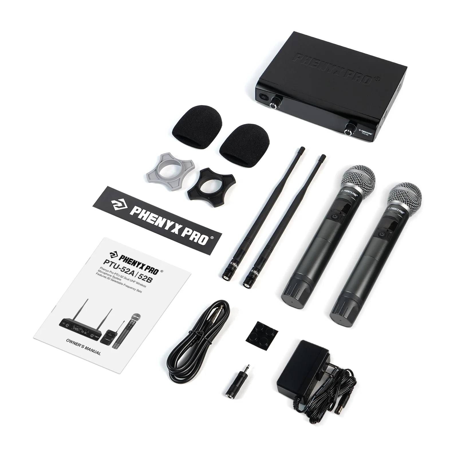 Micrófono Inalámbrico Duo PHENYX PRO PTU-52-2H-US | Mano - Imagen 6