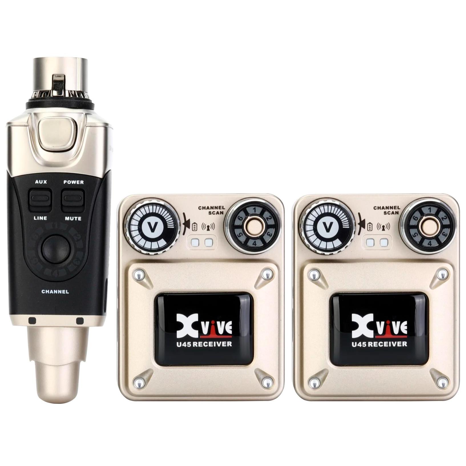 Sistema de monitoreo inalambrico In-Ears XVIVE U45R2 | 2 Bodypack