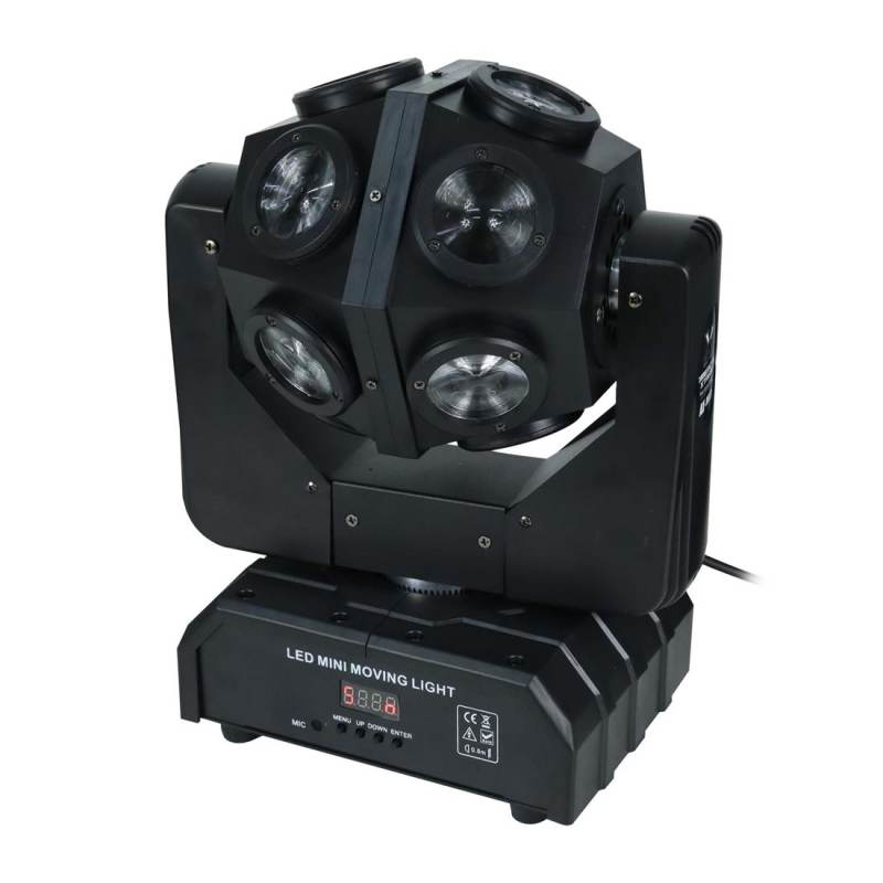 Luz Robótica Giro Infinito AMERICAN XTREME AX-MH121 | 12X10W-RGBW-130W - Imagen 5