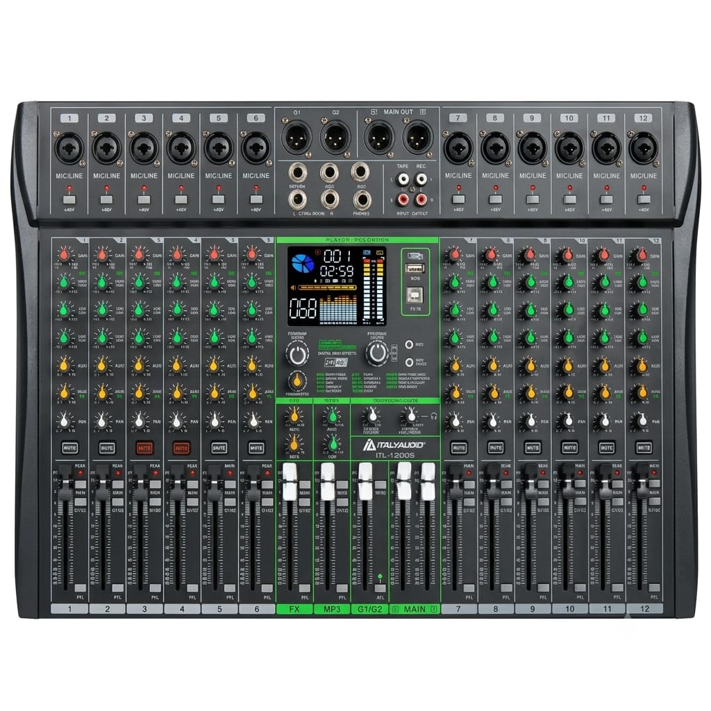 Consola de Mezcla Italy Audio ITL-1200S | 12 Canales