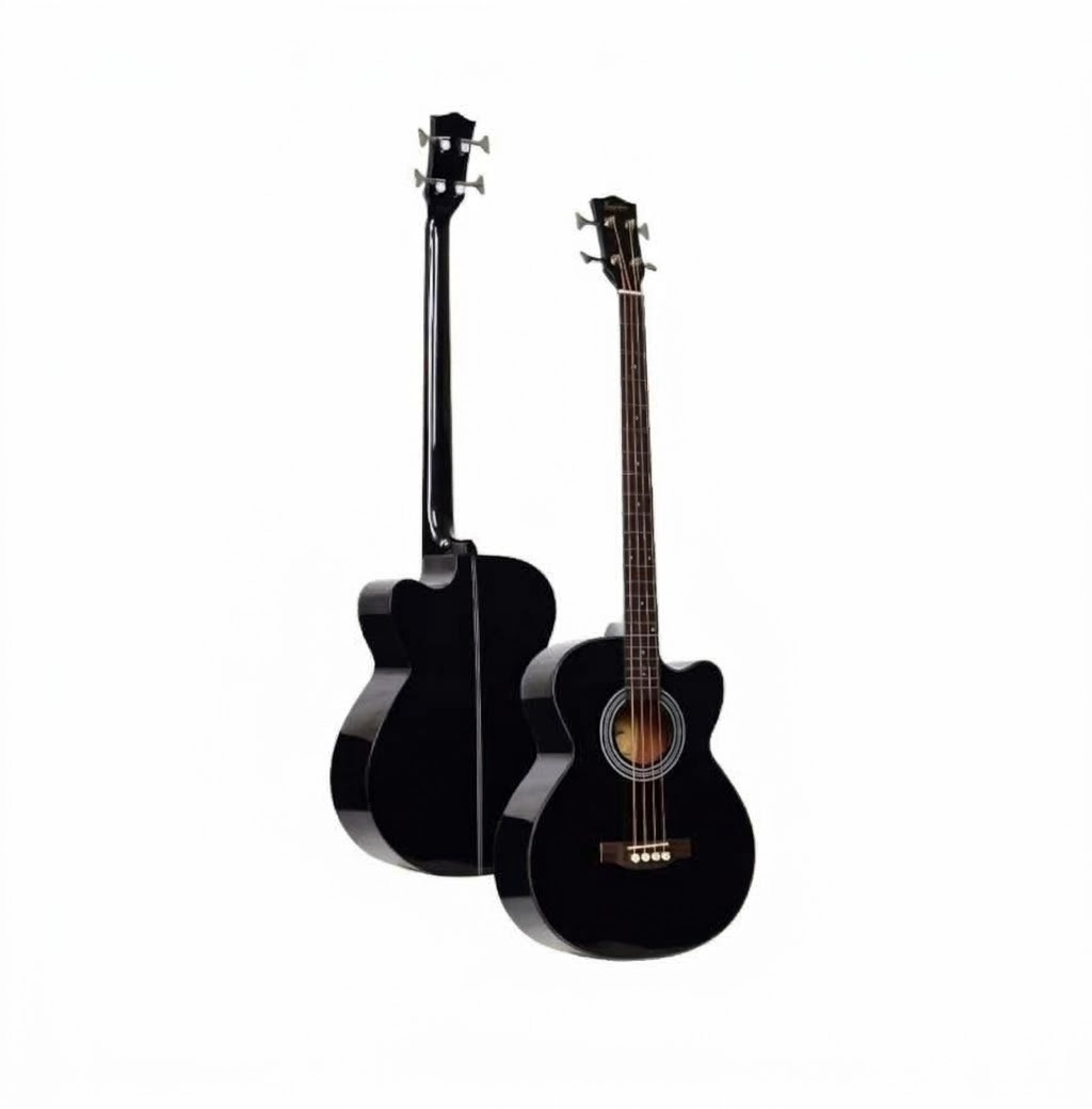 Bajo Acústico KAYSEN K-AB40-BK l 4 Cuerdas - Color Negro